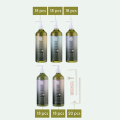 Geneva Green No Refillable Pump Dispensers + Brackets Full Box