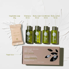 Geneva Green Big Amenities Paper Box - 15Pack