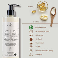 Prija Hands And Body Moisturizer Refillable Bottle (12.84 Fluid Ounce) - 18Pack