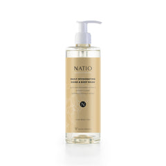 Natio Daily Invigorating Hand & Body Wash With Locked Pump (12.84 Fluid Ounce) - 18Pack