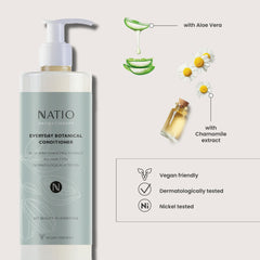 Natio Everyday Botanical Conditioner With Locked Pump (12.84 Fluid Ounce) - 18Pack