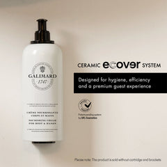 Galimard "1747" White Ceramic Ecover For Nourishing Cream For Body & Hands -16Pack