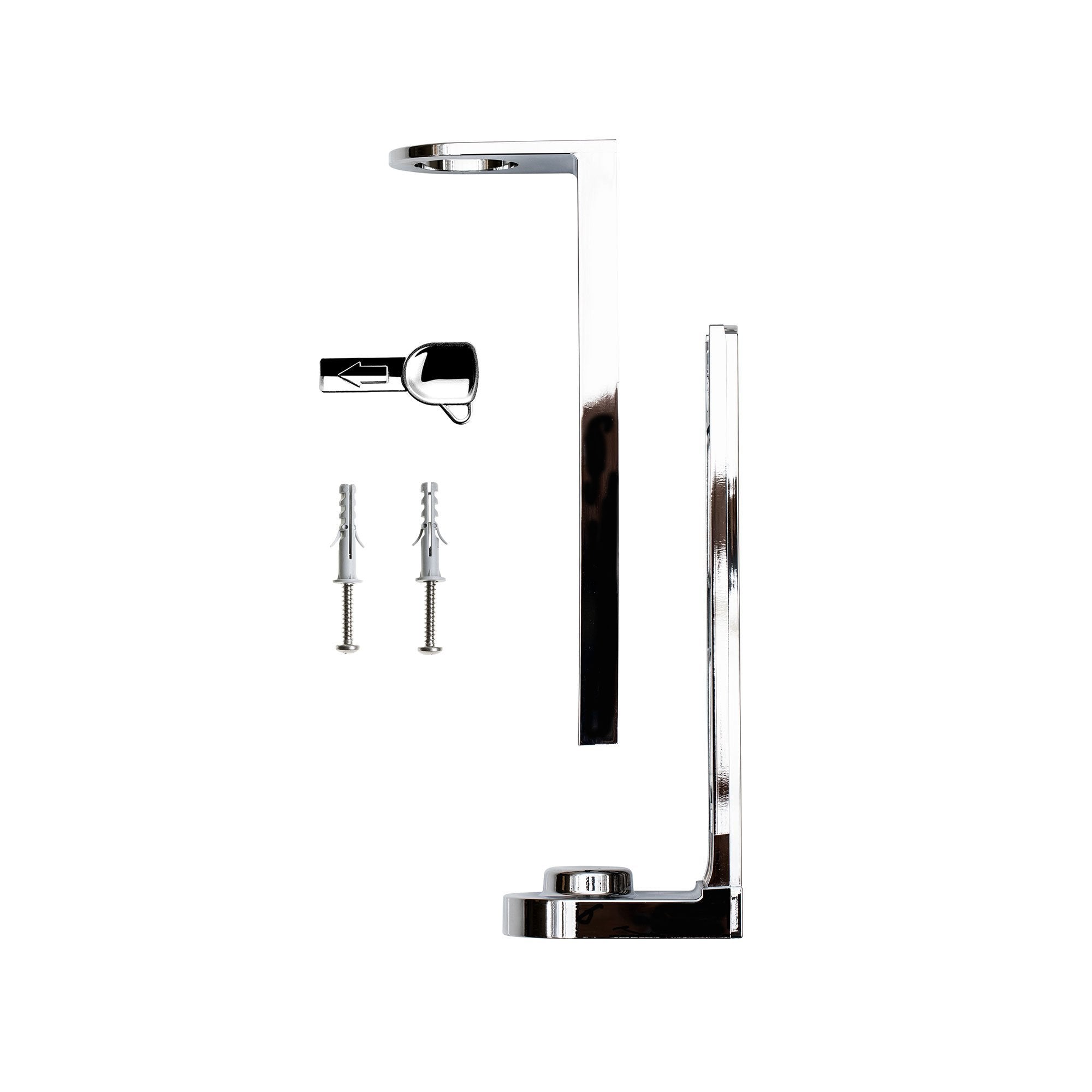 Chrome Abs Wall Bracket With Screws For Pump Dispenser