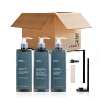 Anyah No-Refillable Pump Dispensers Hair & Body Kit