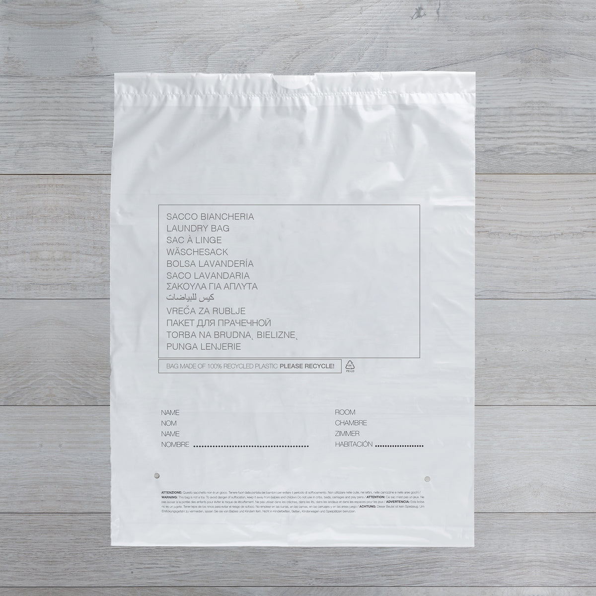 No Logo Laundry bag with drawstring - 500Pack