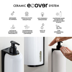 Galimard "1747" White Ceramic Ecover For Body Wash - 16Pack