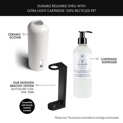 Galimard "1747" White Ceramic Ecover For Nourishing Cream For Body & Hands -16Pack