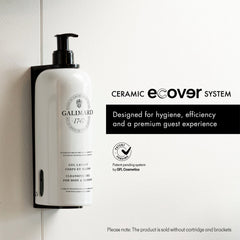 Galimard "1747" White Ceramic Ecover For Cleansing Gel For Body & Hands - 16Pack