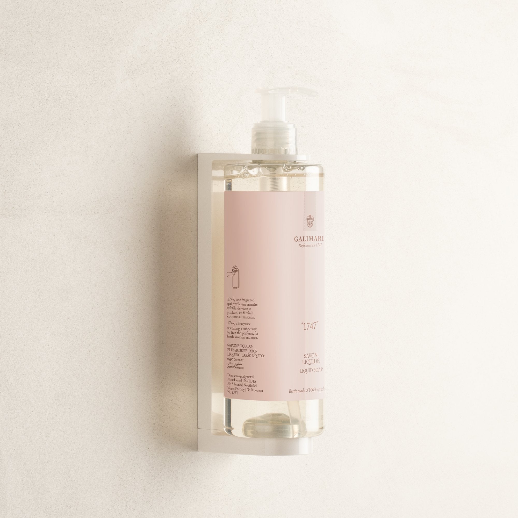 Galimard "1747" Liquid Soap Refillable Bottle (12.84 Fluid Ounce)