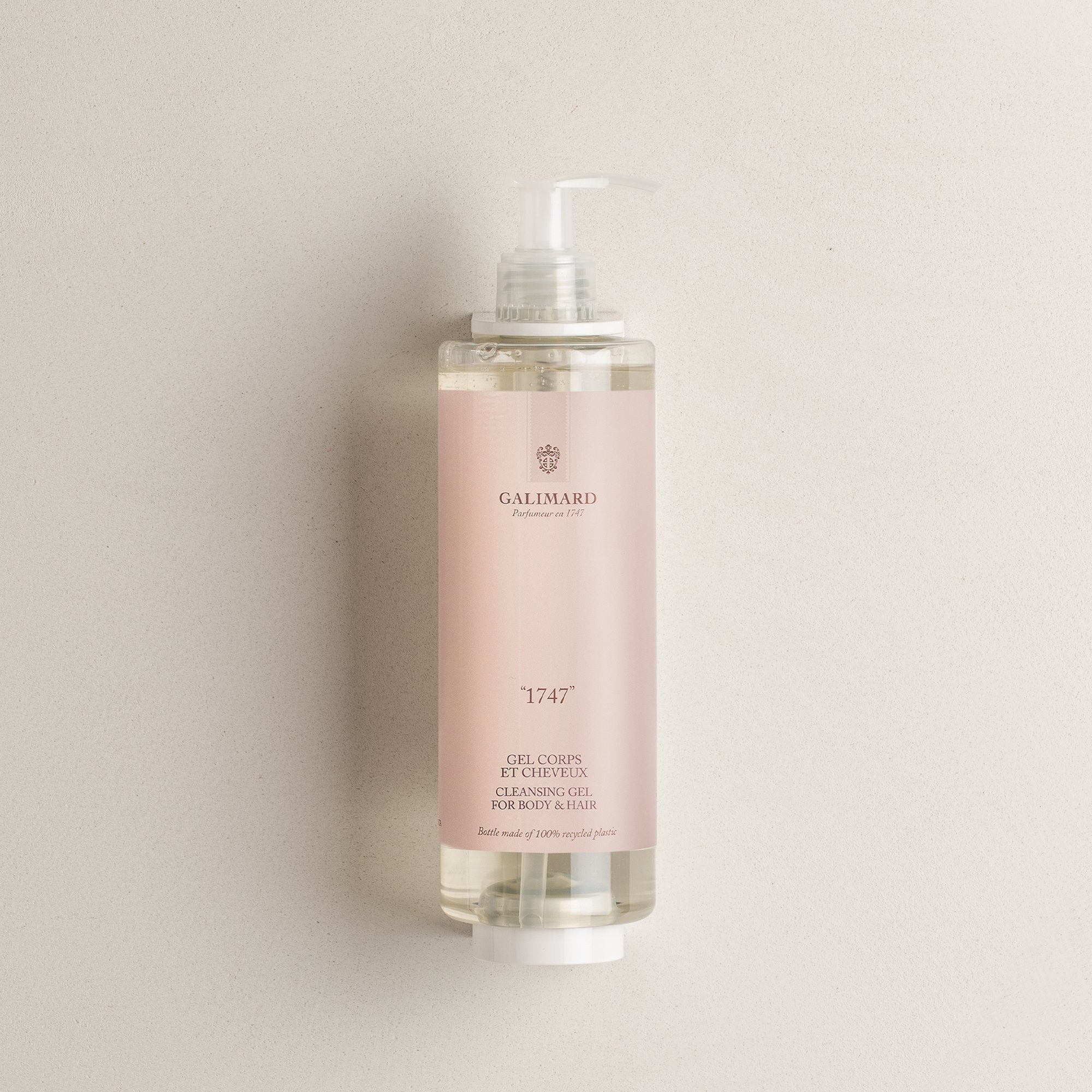 Galimard "1747" Cleansing Gel For Body & Hair Refillable Bottle (12.84 Fluid Ounce)