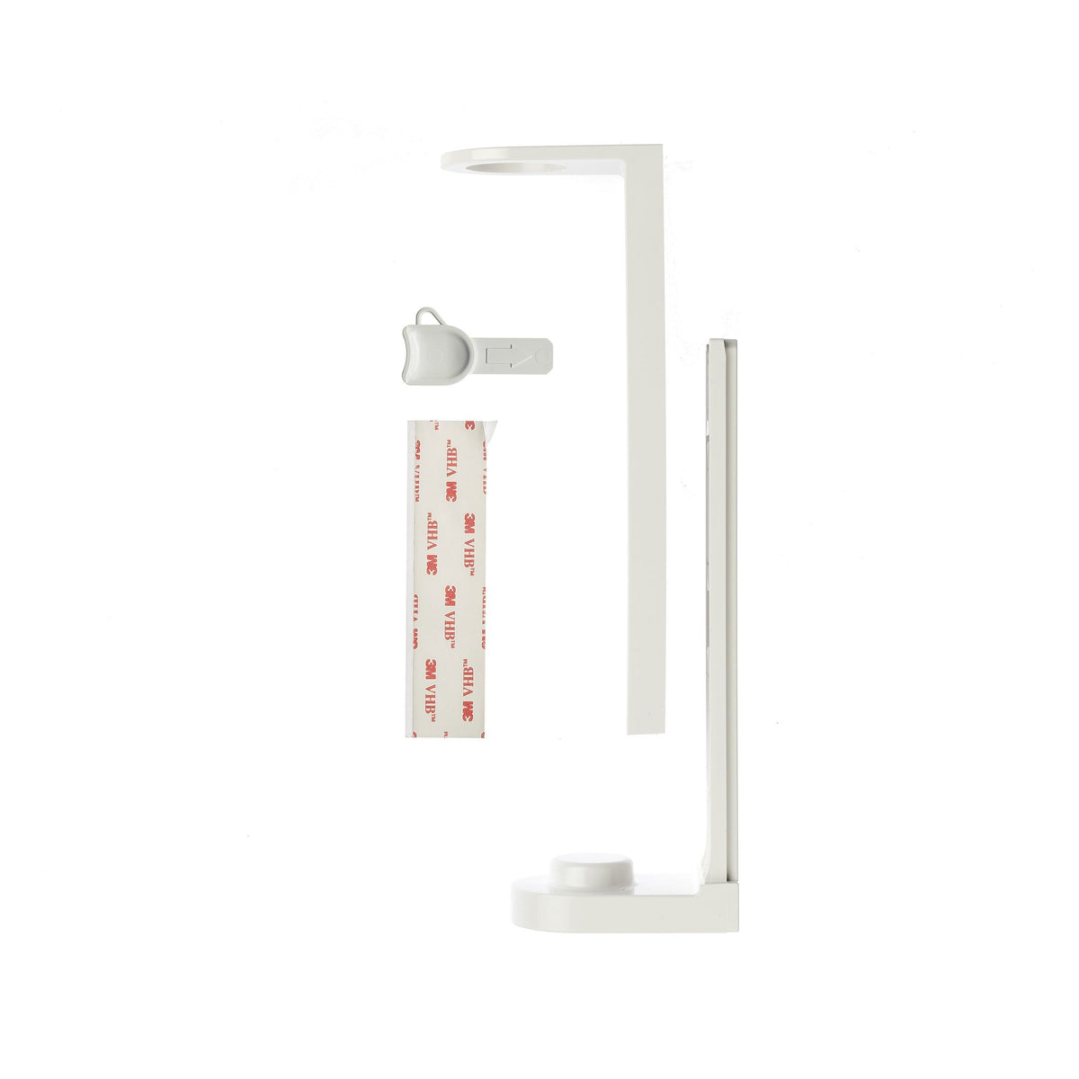 White Abs Adhesive Wall Bracket For Pump Dispenser