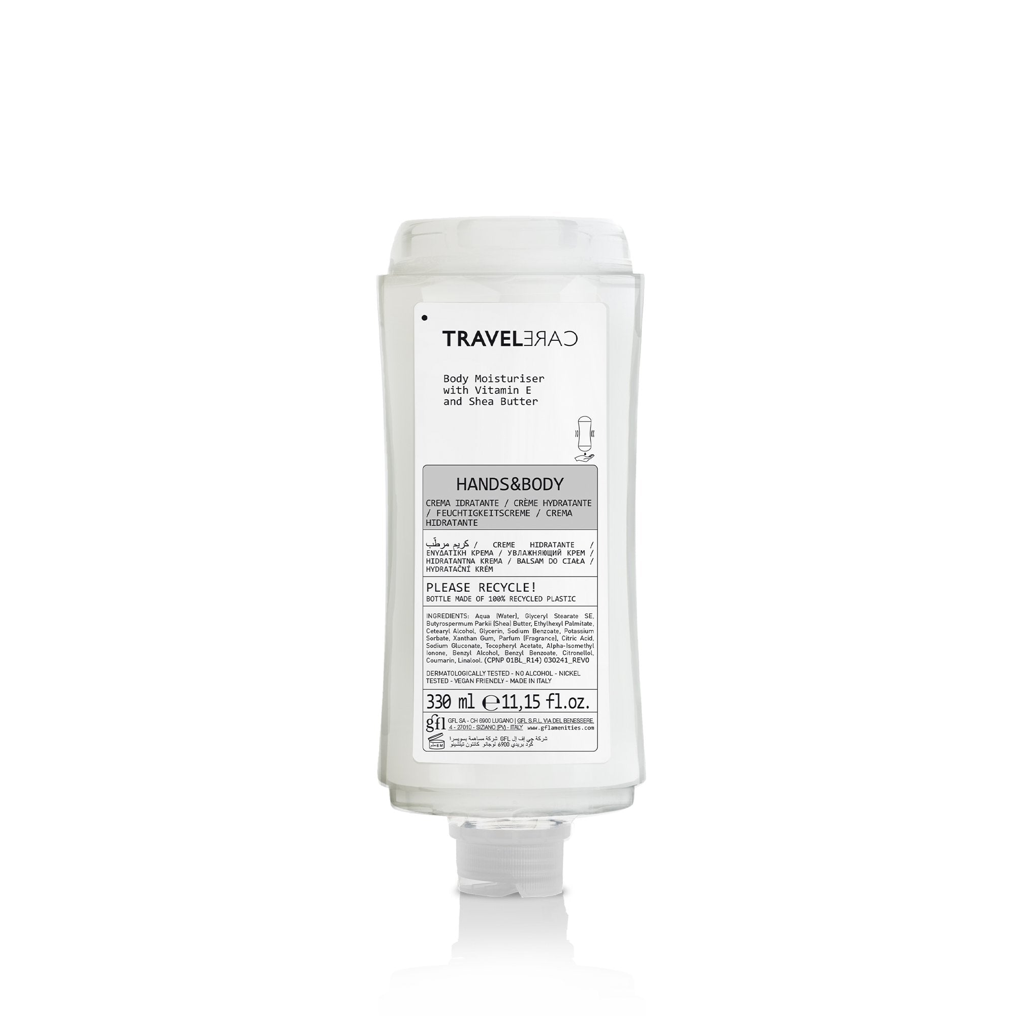 Travelcare Body moisturizing Cartridge For Dispenser (11.15 Fluid Ounce)